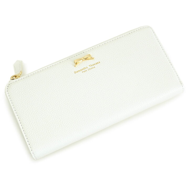 楽天市場】サマンサタバサ 財布 長財布 L字ファスナー 白(ホワイト  