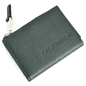 カルバンクライン 財布 小銭入れ コインケース カードケース マルチケース L字ファスナー 緑(グリーン) CK CALVIN KLEIN 803631 メンズ 紳士 ギフト 定番 彼氏 彼女 プレゼント