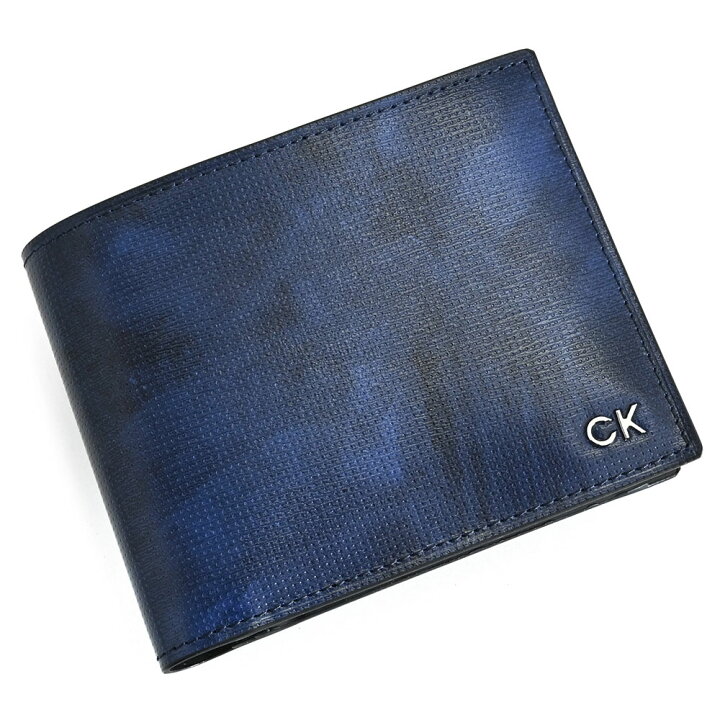 楽天市場】カルバンクライン 財布 二つ折り財布 紺(ネイビー) CK 