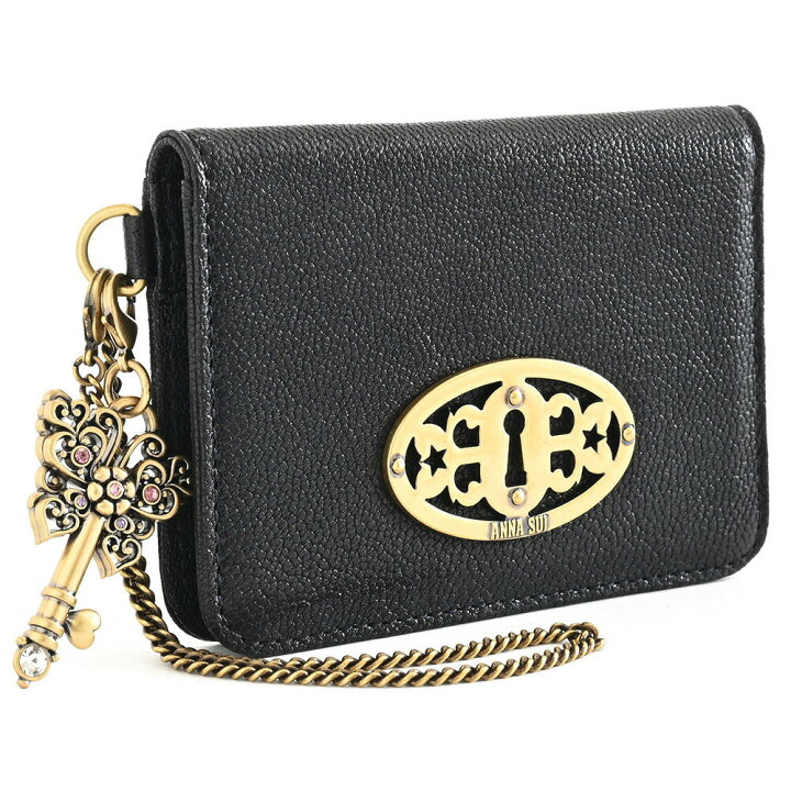 楽天市場】アナスイ パスケース 定期入れ 黒(ブラック) ANNA SUI  