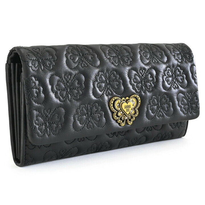 楽天市場】アナスイ チェイス 財布 長財布 黒(ブラック) ANNA SUI 