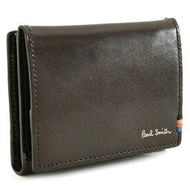 訳あり展示品 ポールスミス 財布 小銭入れ コインケース 二つ折り チョコ Paul Smith psc830-71 b メンズ 紳士