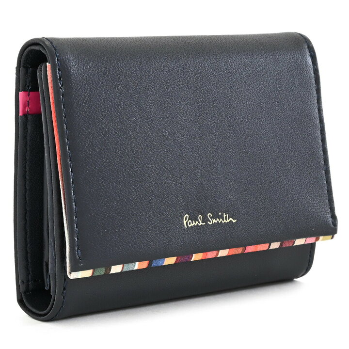 楽天市場】ポールスミス 財布 三つ折り財布 紺(ネイビー) Paul Smith 