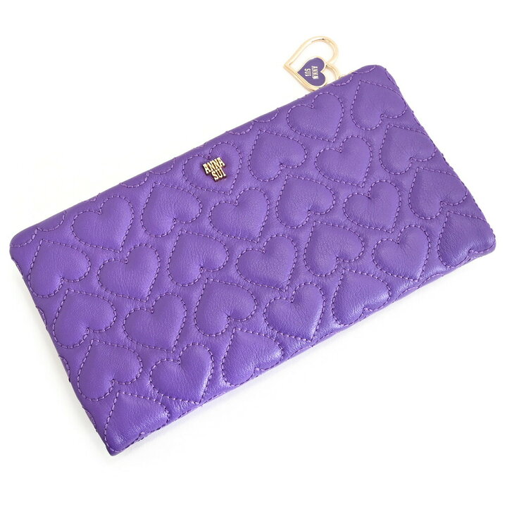 楽天市場】アナスイ 財布 長財布 L字ファスナー 紫(パープル) ANNA SUI 