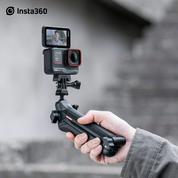 Insta360 多機能自撮り棒 マルチマウン-【X6/X5/X4/X3/Ace Pro 2/Ace Pro/GO Ultra/GO 3S/Link 2C/Link 2 】21cm～51cm 三つ折り式 三脚付き 360度回転 折り畳み セルカ棒 フル回転式ボールジョイントマウント 【ランキング受賞中】