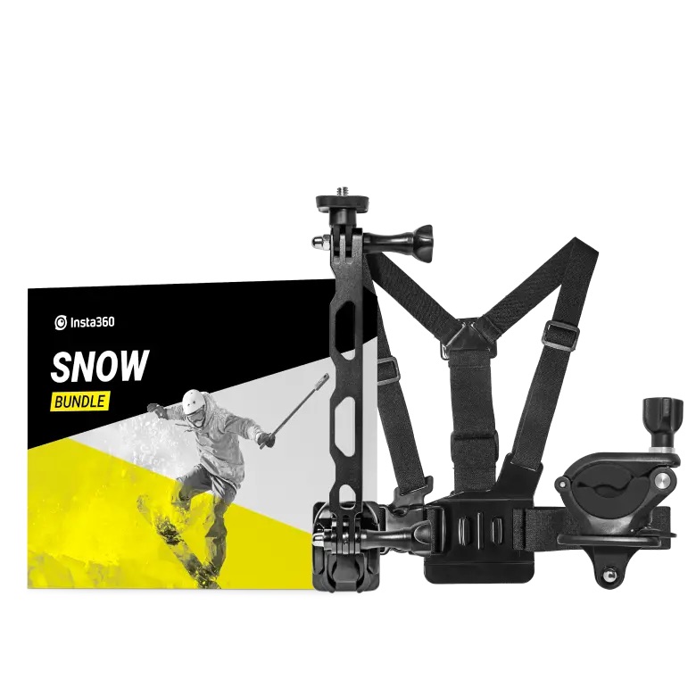Insta360 スキー撮影アクセサリー|あす楽 滑走時の撮影  追い撮り