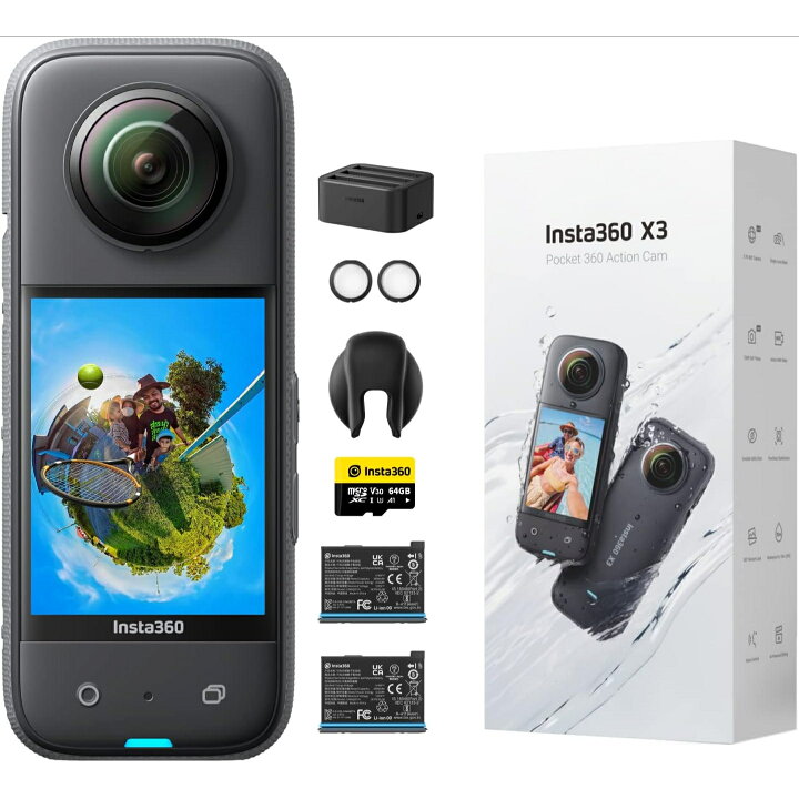 楽天市場】Insta360 X3 長時間撮影キット｜備用バッテリー付き 国内 