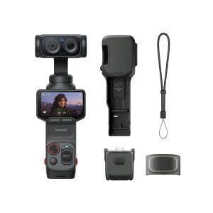 �y���r���[���T�zInsta360 Luna Ultra - �f���A��Leica�����Y����8K Vlog�J�����A12�{�Y�[���A1�C���`�Z���T�[�A���E��2�C���`�^�b�`�X�N���[���A�g���v��AI�`�b�v���ځAVlog�B�e�����|�P�b�g�W���o