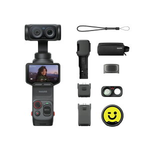 �y���r���[���T�zInsta360 Luna Ultra - �f���A��Leica�����Y����8K Vlog�J�����A12�{�Y�[���A1�C���`�Z���T�[�A���E��2�C���`�^�b�`�X�N���[���A�g���v��AI�`�b�v���ځAVlog�B�e�����|�P�b�g�W���o