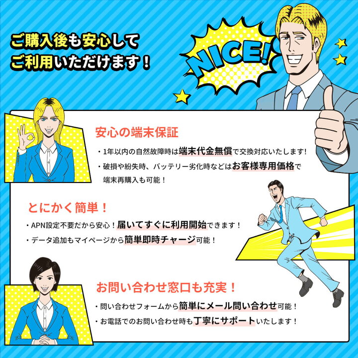 楽天市場】[月間優良ショップ受賞] [インスタントWi-Fi ] 1年間 100GB 