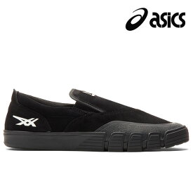 【asics skatebording】GEL-FLEXKEE SLIP-ONカラー：black/blackアシックス スケートボーディングスケートボード スケボーシューズ 靴 スニーカーSKATEBOARD SHOES