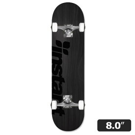 【instant】ORIGINAL LOGO COMPLETE black/black 8.0インチコンプリートセット 完成品リアル スケートボード スケボーSKATEBOARD DECK COMPLETE