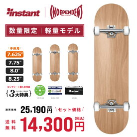 【instant】ORIGINAL BLANK COMPLETE with INDEPENDENT HOLLOW TRUCK インスタント コンプリートセット 完成品スケートボード スケボー SKATEBOARD DECK COMPLETE