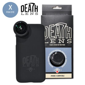 【DEATH DIGITAL】-FISHEYE LENS- iPhone X 用 【デスレンズ】【スケートボード】【アイフォン】【レンズ/アクセサリー】