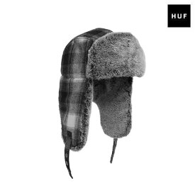 【HUF】OMBRE PLAID AVIATOR HATblackハフ スケートボードハット ニット帽 ビーニー 帽子