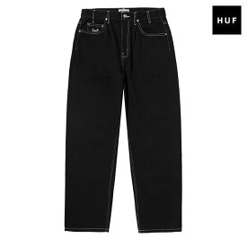 【HUF】CROMER SIGNATURE PANTblack/whiteハフ スケートボードパンツ ズボン