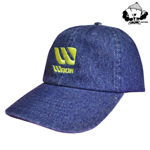 お得 WACKWACK W DENIM CAP カラー：indigo スケートボード キャップ スケボー ワックワック 帽子 お気に入り SKATEBOARD