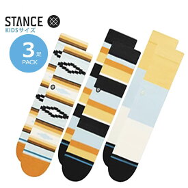 【STANCE】SERAPE 3 PACK KIDSスタンス ソックス 靴下キッズ 子供スケートボード スケボー SKATEBOARD