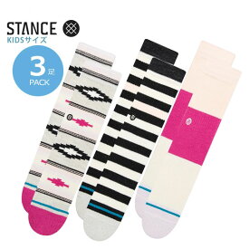 【STANCE】SERAPE 3 PACK KIDSスタンス ソックス 靴下キッズ 子供スケートボード スケボー SKATEBOARD