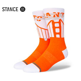 【STANCE×MLB】GIANTS CONNECT orangeスタンス MLB ソックス 靴下 スケートボード スケボー SKATEBOARD