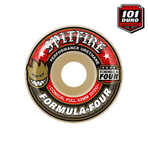 �ySPITFIRE�zFORMULA FOUR 101DURO CONICAL FULL SHAPE �T�C�Y�F52/53/54/56/58mm �X�s�b�g �t�@�C�A�[ �t�H�[�~���� �t�H�[ �E�B�[�� �R�j�J�� �t�� �p�[�c WHEEL �X�P�[�g�{�[�h �X�P�{�[ SKATEBOARD