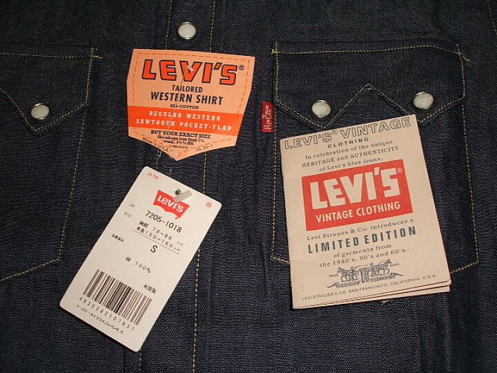 楽天市場】LEVIS(リーバイス) ショートホーン ウエスタンデニムシャツ 