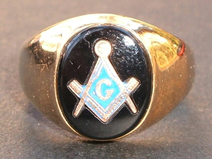 楽天市場 Freemason フリーメイソン 実物ビンテージ ゴールドリング 18k 18金 中古 有限会社 インスティンク