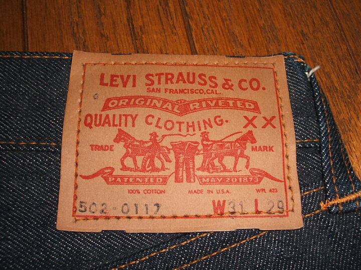 楽天市場】LEVIS(リーバイス) 502 ビッグE 1960年代 実物ビンテージ 