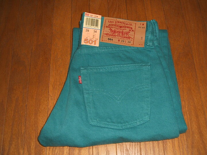 楽天市場】LEVIS(リーバイス) 501 Color Pants Turquoise Blue(カラー 