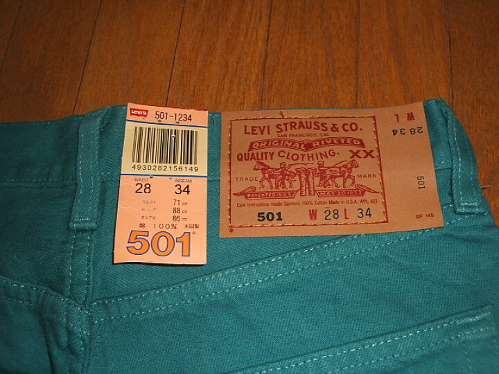楽天市場】LEVIS(リーバイス) 501 Color Pants Turquoise Blue(カラー 