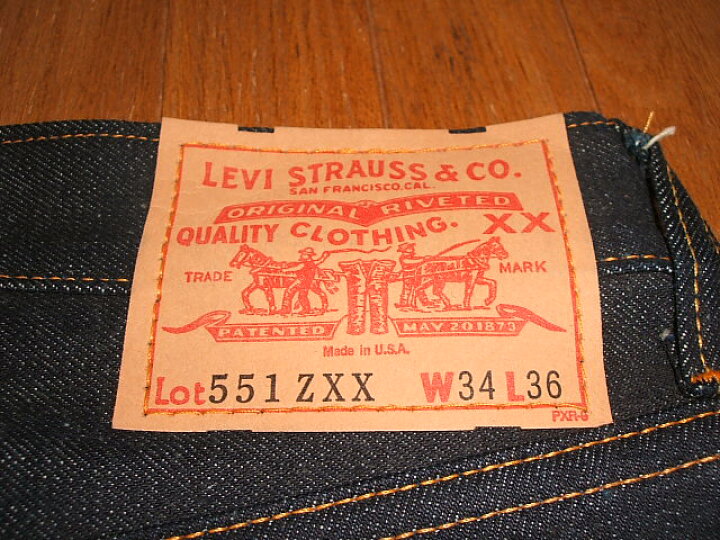 楽天市場】LEVIS(リーバイス) 551ZXX 1963年モデル トップボタン裏555 