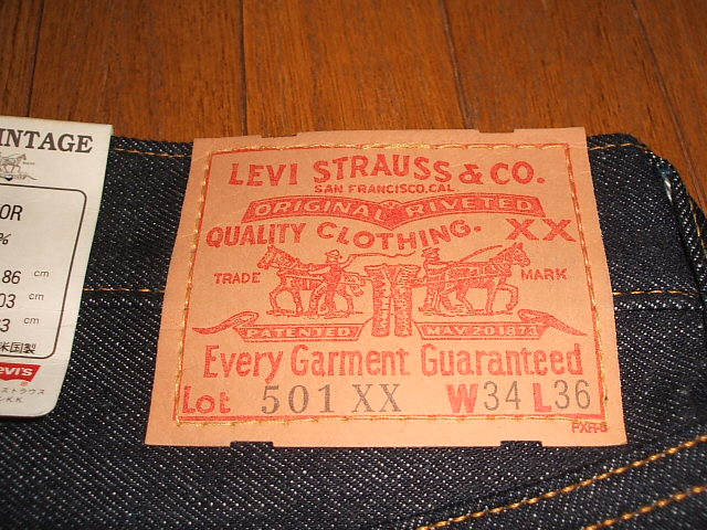 楽天市場】LEVIS(リーバイス) 501XX 1955年モデル トップボタン裏555 