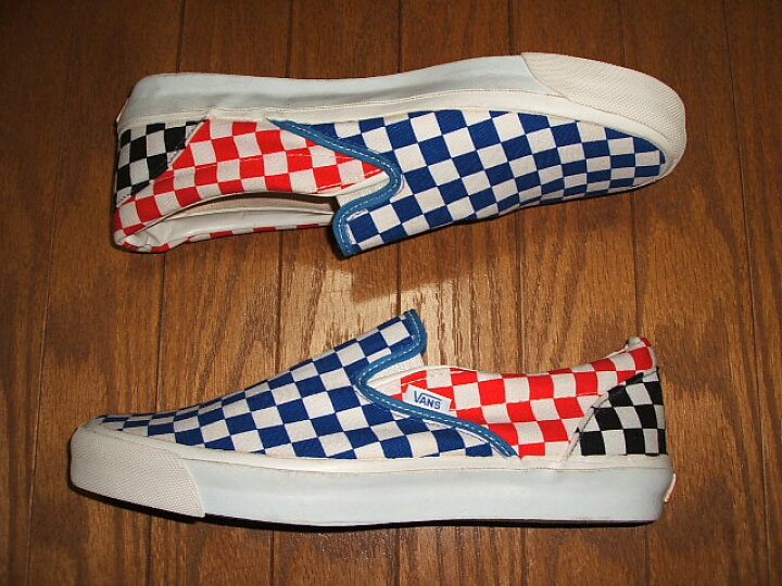 楽天市場】VANS(バンズ) スリッポン チェッカーフラッグ柄 MADE IN USA 