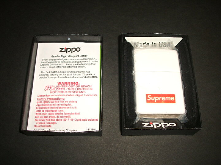 楽天市場】SUPREME(シュプリーム) Box Logo ZIPPO(ボックスロゴ ジッポ 
