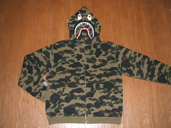 楽天市場】A BATHING APE(アベイシングエイプ) SHARK FULL ZIP HOODIE  