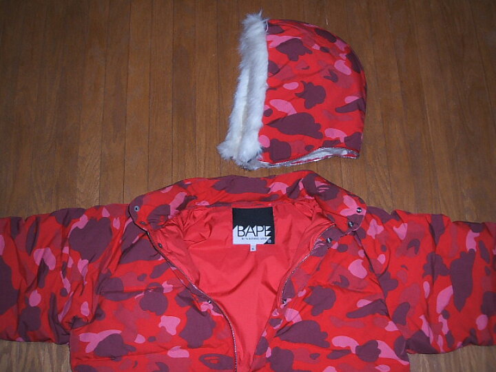 楽天市場】A BATHING APE(アベイシングエイプ) ナイロン製ダウン 