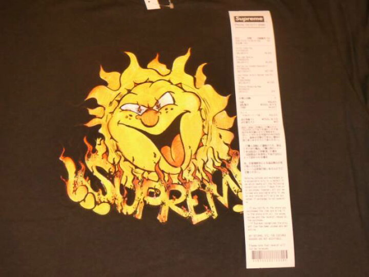 楽天市場】SUPREME(シュプリーム) Tシャツ Sun Tee(太陽Tシャツ) Black 