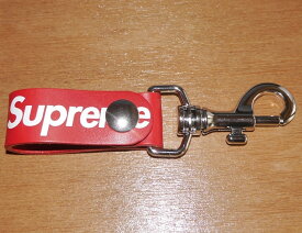 Supreme(シュプリーム) Leather Key Loop(レザーキーホルダー) MADE IN ITALY(イタリア製) Red(レッド赤) 2021SS(2021年春夏モデル) 未使用デッドストック【中古】