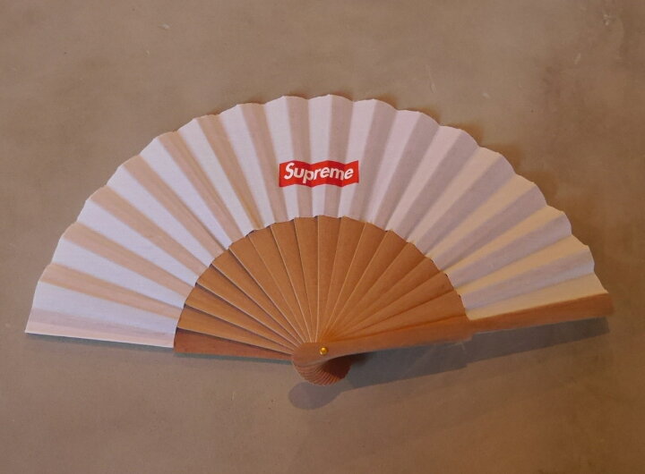 Supreme(シュプリーム) Sasquatchfabrix Folding Fan(扇子うちわ団扇)  white×Red(ホワイト白×レッド赤) 2016SS(2016年春夏モデル) 未使用デッドストック【中古】 有限会社 インスティンク