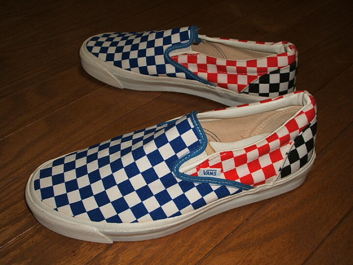 楽天市場】VANS(バンズ) スリッポン チェッカーフラッグ柄 MADE IN USA 