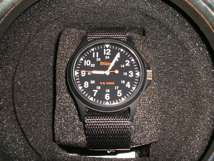 楽天市場】STUSSY(ステューシー) ミリタリーウォッチ HACK WATCH BLACK 