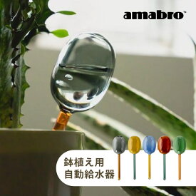 amabro アマブロ 2トーン ディスペンサー 鉢植え用 自動給水器 水差し 鉢植え 留守 水やり 園芸用品 自動 植木 観葉植物 花 多肉植物 TWO TONE WATER DISPENSER