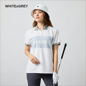 yr[TzBANDEL GOLF of St BICOLOR PATERN S/S LOOSE POLO SHIRTS BGS-W5SBPPL|Vc  oCJ[ fB[X ubN×zCg O[×zCg zCg×ubN zCg