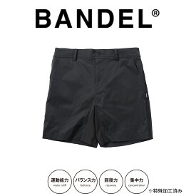 【レビュー特典】バンデル BANDEL GOLF COLLECTION 撥水ショートパンツ ショーツ 短パン BG-TCNSP001 ストレッチナイロン 吸汗 速乾 スポーツ 切り替え ロゴ ブランド オシャレ ブラック 黒 メンズ 男性 CREORA クレオラ