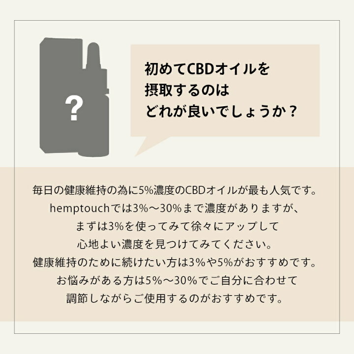 楽天市場】【レビュー特典】 hemptouch ヘンプタッチ CBDオイル 
