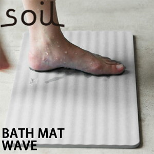 soil ソイル バスマット ウェーブ(wave)珪藻土 速乾 薄型パルプ入りタイプ イスルギ 吸水 吸湿 トリックハンター スマステ Nスタ テレビ放映 お風呂特集 引っ越し 新生活 母の日 ブラタモリ