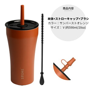 �y���r���[���T�zSTTOKE �X�g�[�N �X�g���[�t�� �Z���~�b�N�^���u���[ V �傫�� 590ml �����^�� ���ڂ�Ȃ� ���킢�� �傫���T�C�Y ��e�� �X�g���[�t������ �L���b�v �I�t�B�X ������� ���킢