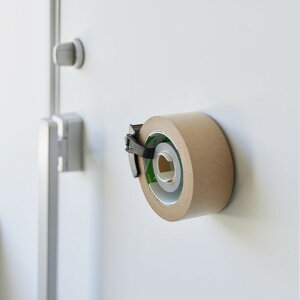 【レビュー特典】山崎実業 【 マグネットテープホルダー タワー 】tower 8456 8457玄関 冷蔵庫 家事室 ガレージ 倉庫 納戸 ガムテープ 養生テープ マステ マスキングテープ 梱包 ゴミ捨て 磁石