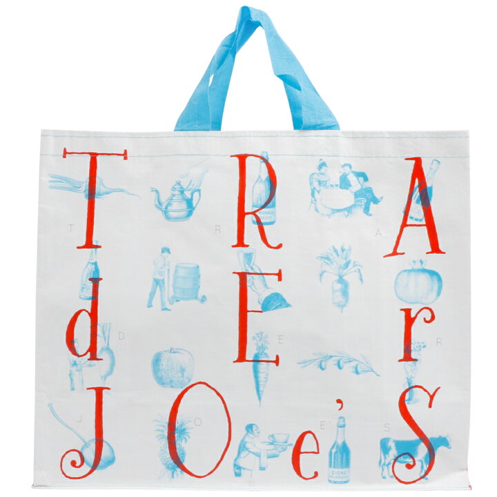 楽天市場 Trader Joe S トレーダージョーズ Hold The Bottles エコバッグトレジョ アメリカ 高級スーパー スーパーマーケット オリジナル バック 海外セレブ 手提げ ワイン 2l ペットボトル 白 ホワイト ロゴ イラスト サスティナブル エシカル オシャレ Instore イン