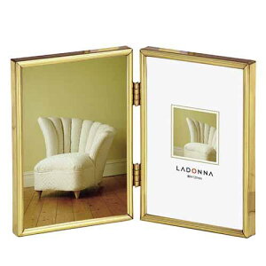 【フォトフレーム】【おしゃれ】フォトフレーム ブラス L判 2面